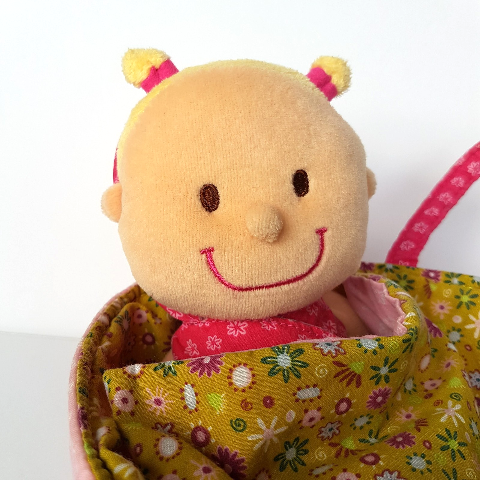 Lilliputiens BABY DOLL & CARRIER Plush Soft Toy Bassinet Cloth Doll Pretend Play3