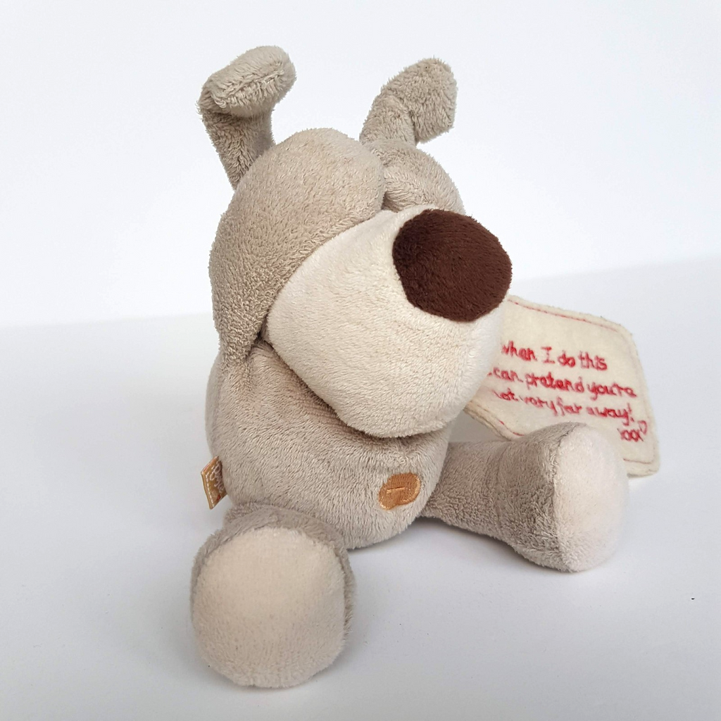 BOOFLE DOG Puppy Plush 20cm Love Gift Soft Toy Stuffed Animal Message Eyes Shut1