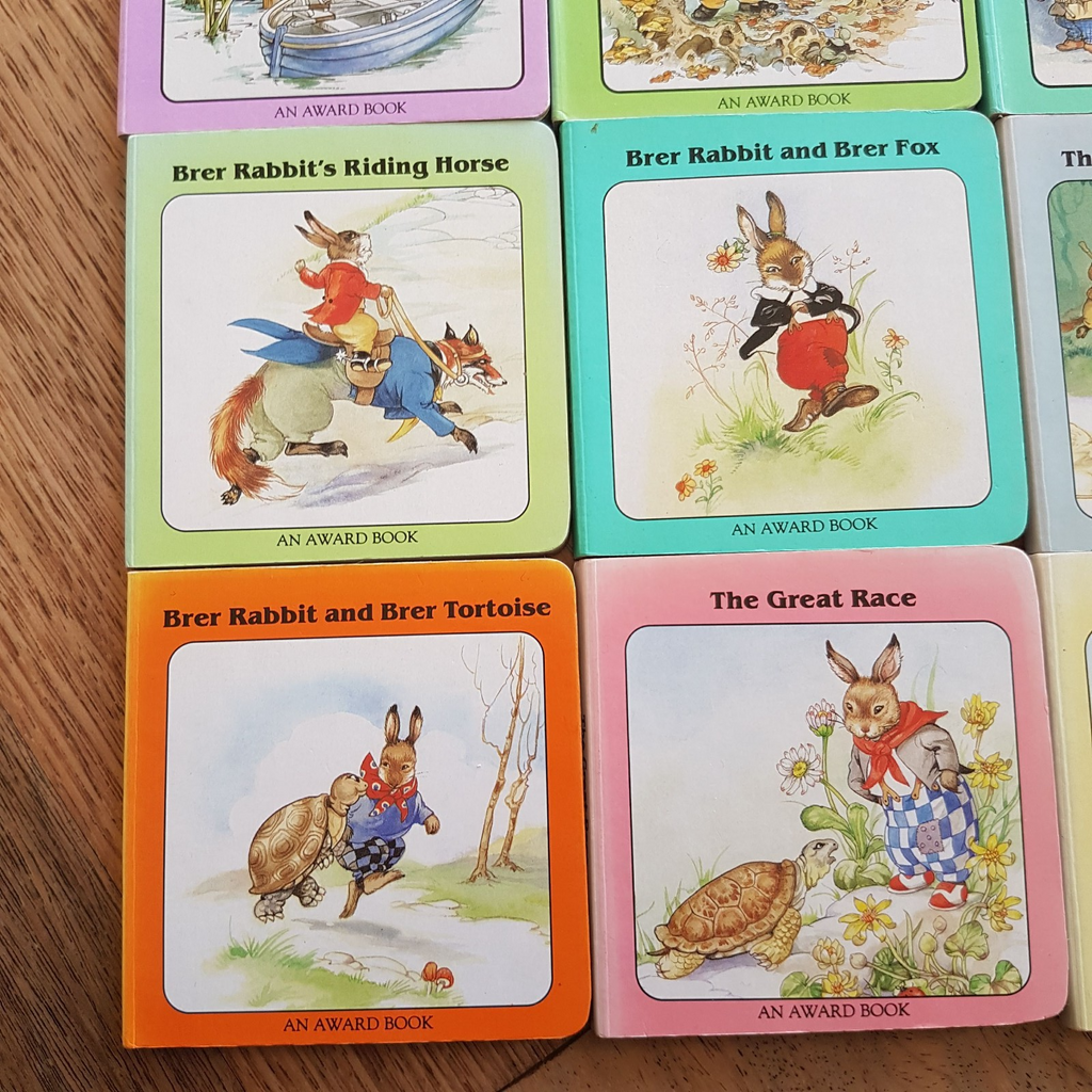 Vintage WIND IN THE WILLOWS & BRER RABBIT Book Lot Childrens Bundle Board 19885