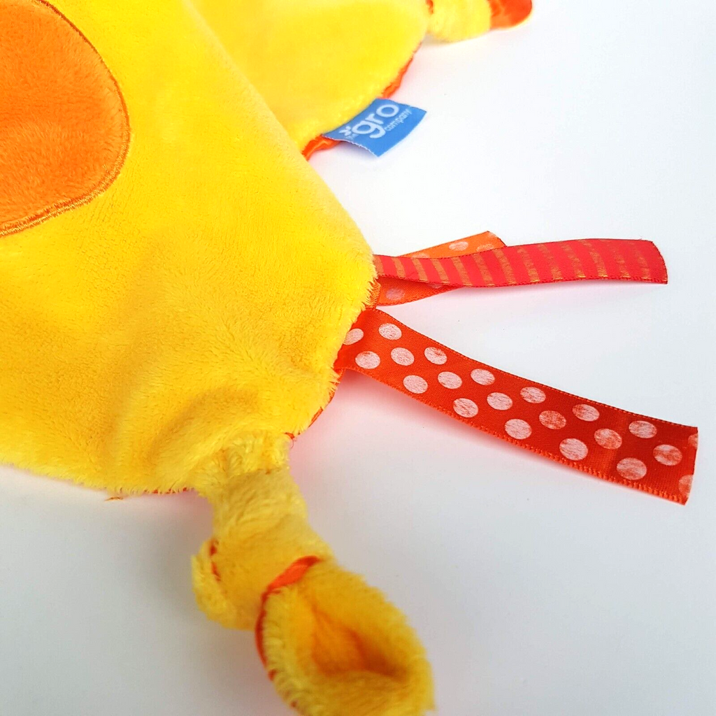 Gro YELLOW GIRAFFE Baby Lovey Security Blanket Comforter Sleep Soft Toy Animal1
