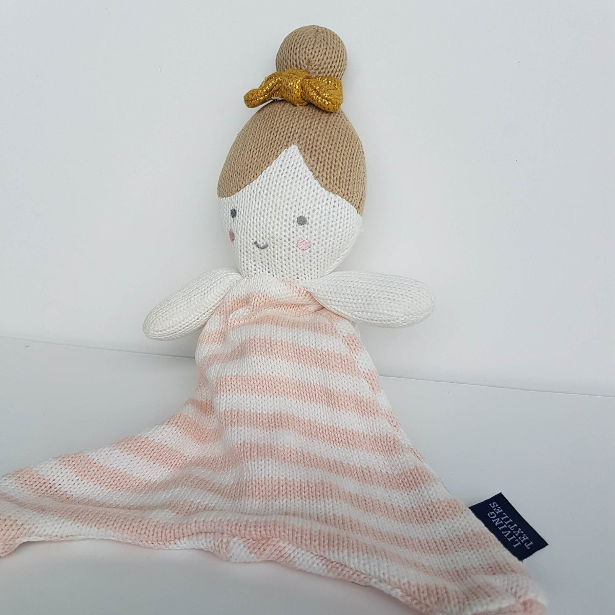 Living Textiles SOPHIA GIRL LOVEY Pink Knit Comforter Security Blanket Soft Toy2