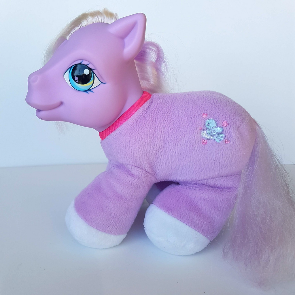 VTG My Little Pony ANGEL DOVE Plush Hasbro Purple Stuffed Animal Soft Toy 20043