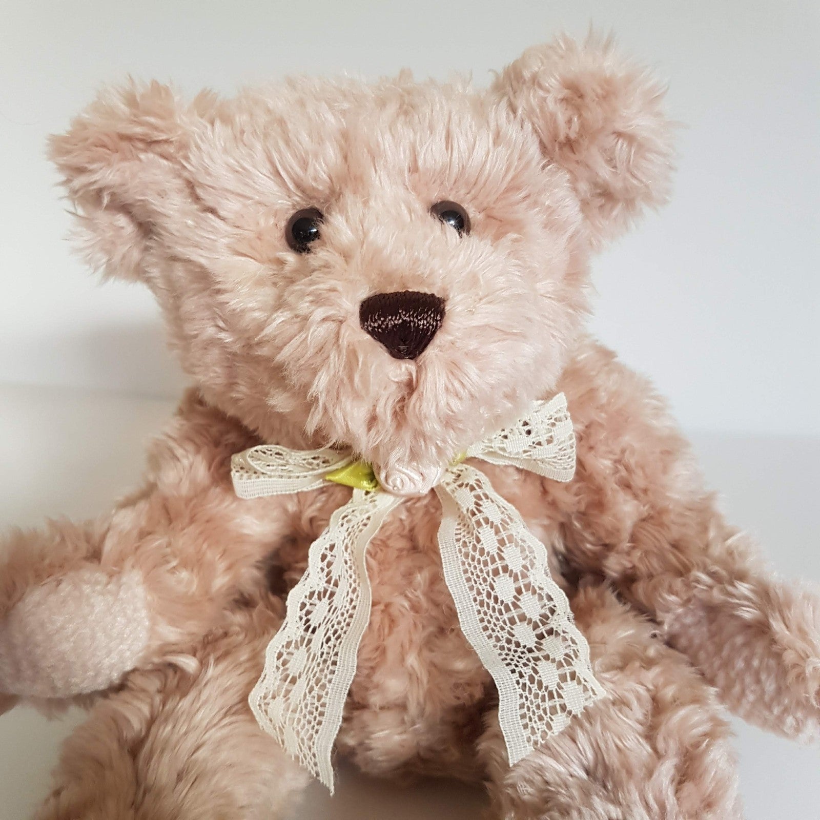 Korimco DUSTY ROSE TEDDY BEAR 27cm Plush Soft Toy Floppy Stuffed Animal Cuddly2