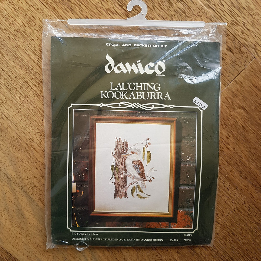 Danico LAUGHING KOOKABURRA Cross Stitch Kit Vintage Craft Australian Animal Bird0