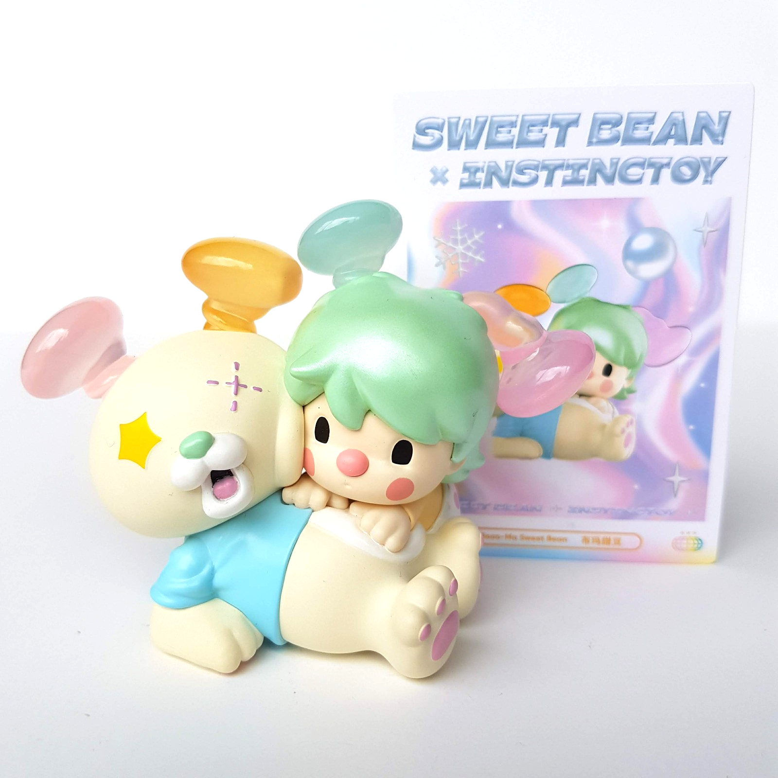 Pop Mart SWEET BEAN x INSTINCTOY Booo Ma Sweet Bean 7cm + Card Figure Pastel Toy0
