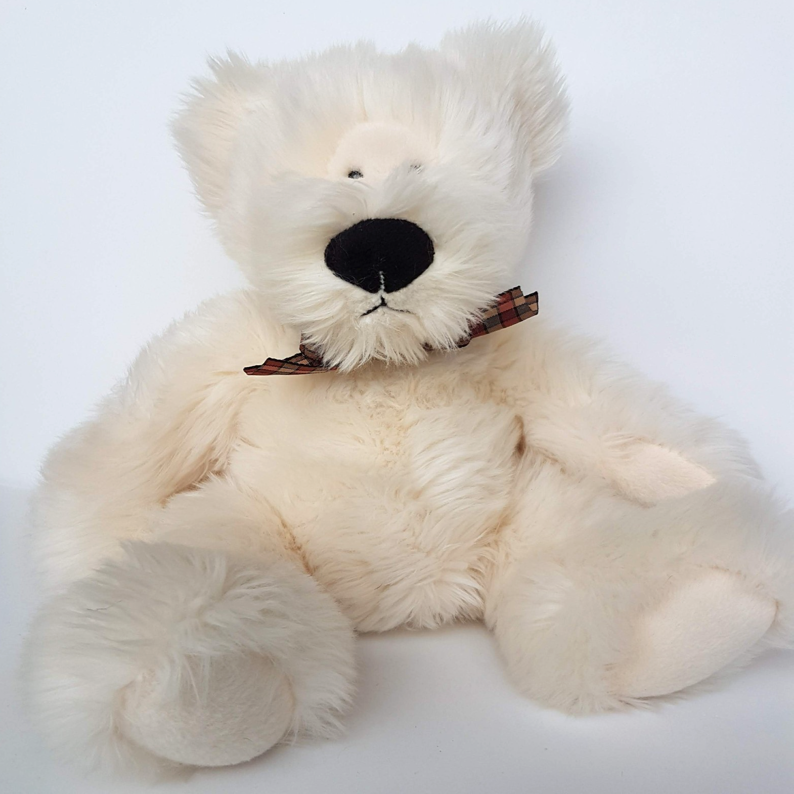 Russ WALTER TEDDY BEAR Cream 35cm Plush Soft Toy Stuffed Animal Scruffy Floppy2