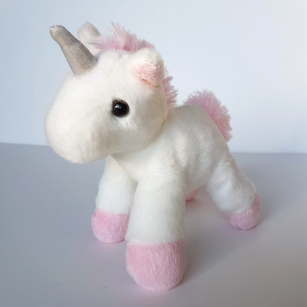 Aurora Fancy Pals UNICORN Plush White Pink Stuffed Magic Animal Soft Toy Small0