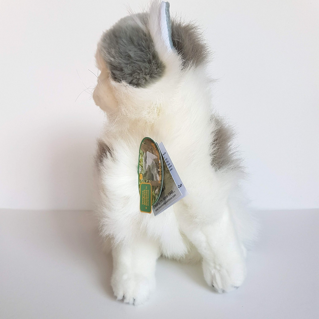 Bocchetta NORWEGIAN GREY CAT Realistic Missy Plush 30cm Stuffed Animal Soft Toy5