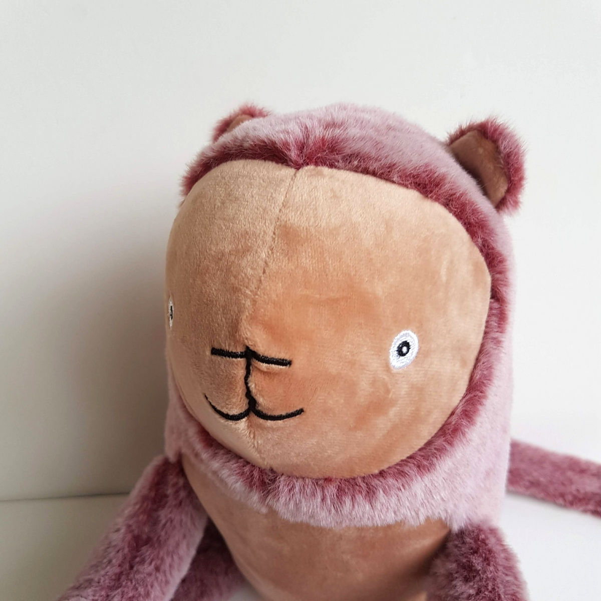 Peaceful Kids SLUNKY Plush 44cm Soft Toy Stuffed Animal Sloth Monster Pink Cute2