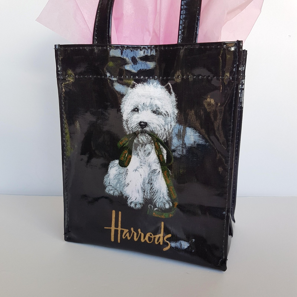 Harrods WEST HIGHLAND Dog Bag Small 18cm Tote Collectible Cute Puppy Accessory1