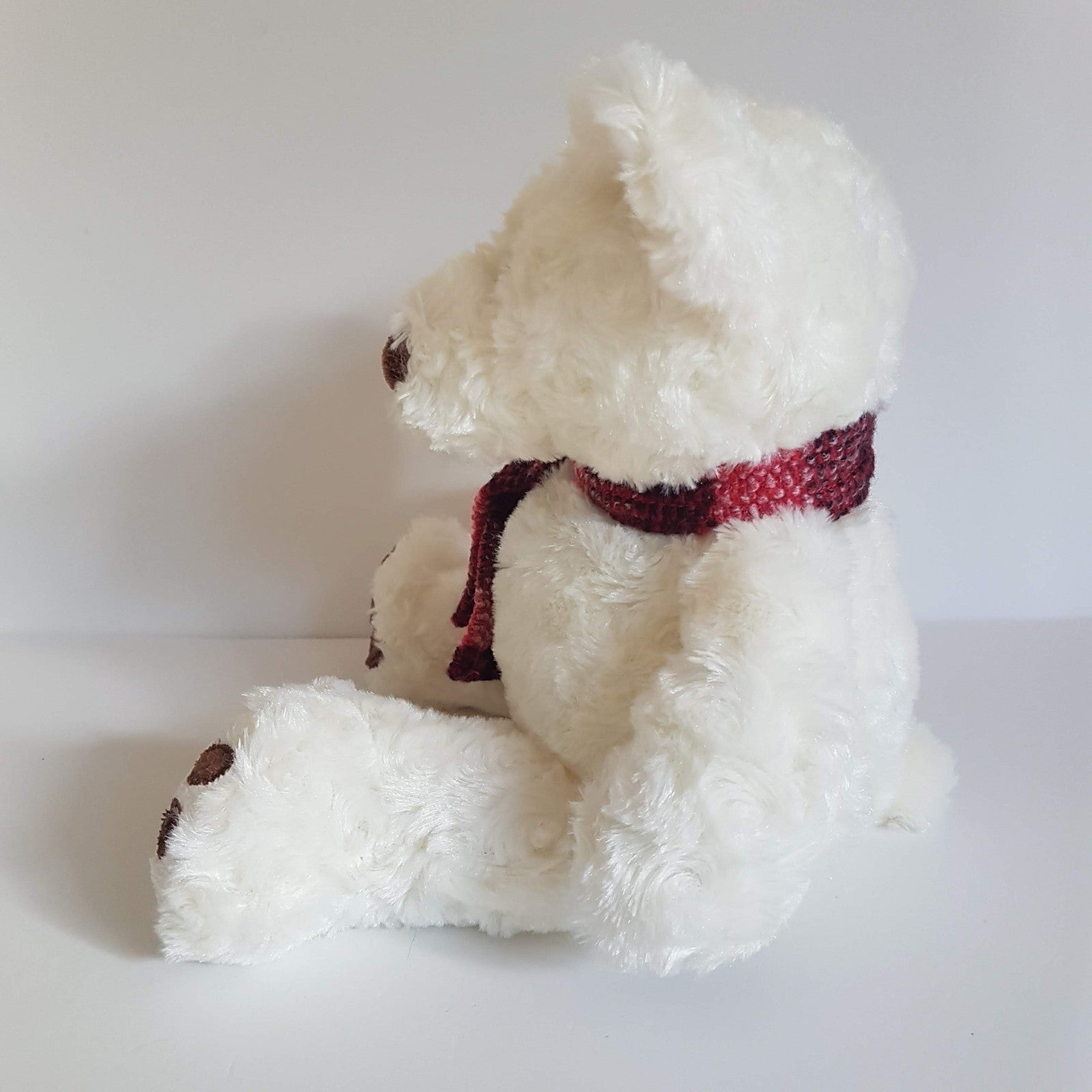 Myer BAXTER Teddy Bear Red Scarf 33cm Stuffed Animal Soft Toy Bear Cuddly Cute7