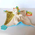 Baby Boo MONKEY Baby Lovey Rattle Plush Comforter Security Blanket Soft Toy0