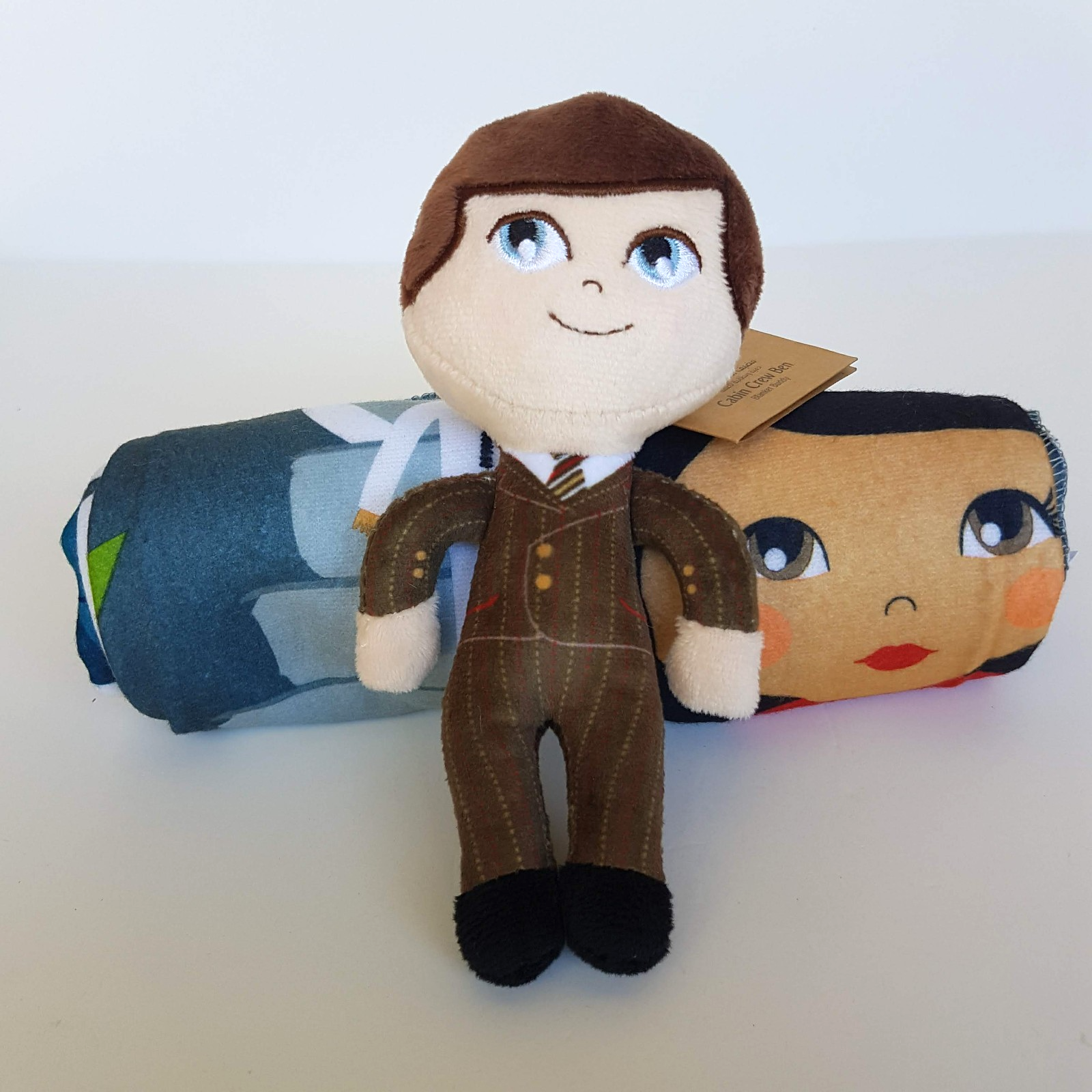 Emirates BLANKET BUDDY x 2 Business Class Toy Aircraft Plane Cabin Crew Ben TAGS3