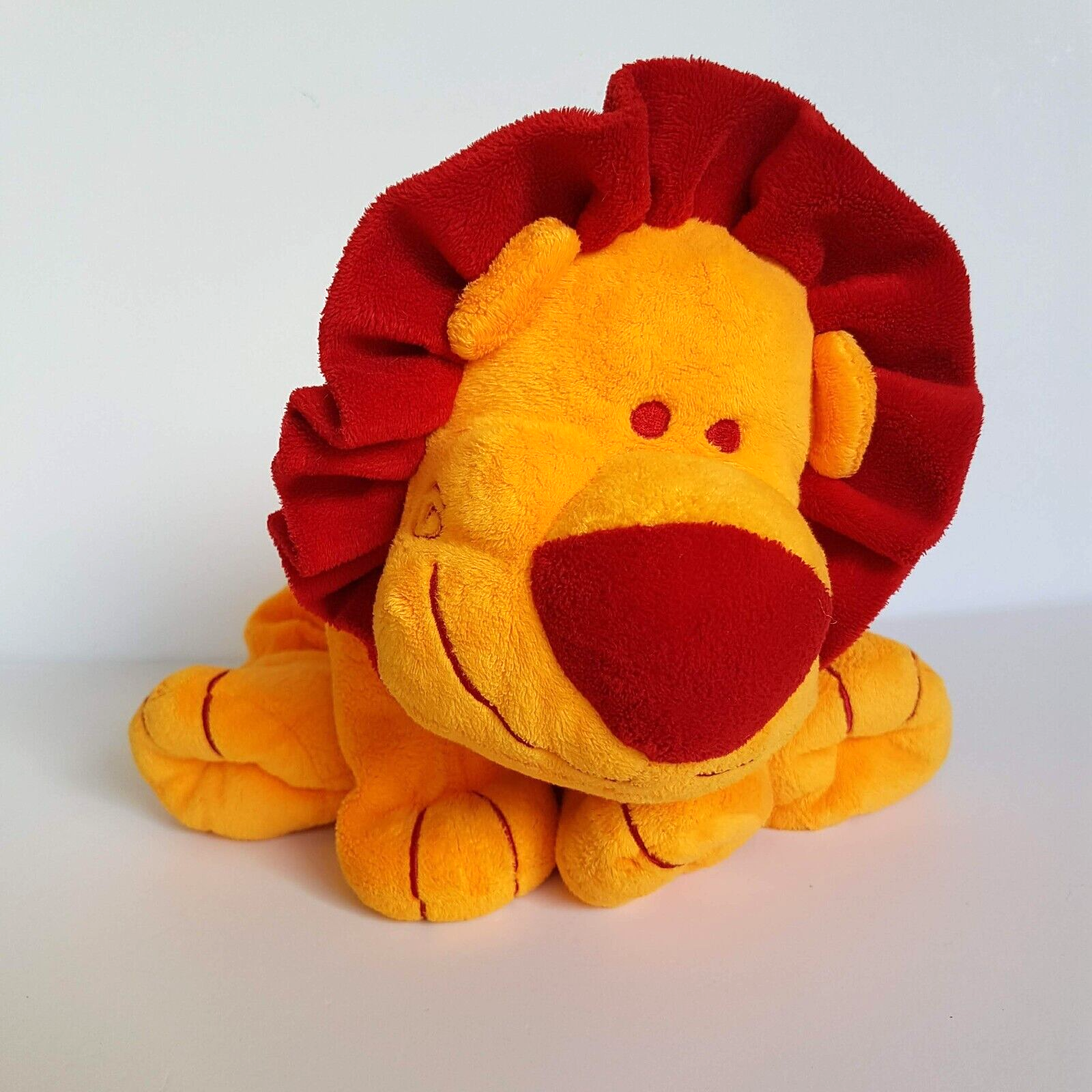 Cardeaux FLOPPY LION Red Orange Plush 19cm Soft Toy Stuffed Animal Beanbag Cute8