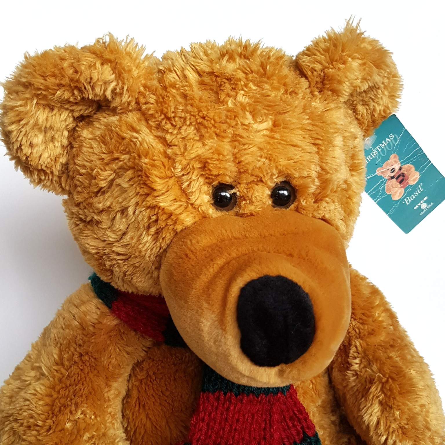 Myer Grace Brothers CHRISTMAS BEAR Plush Teddy Bear 35cm VINTAGE Stuffed Animal1