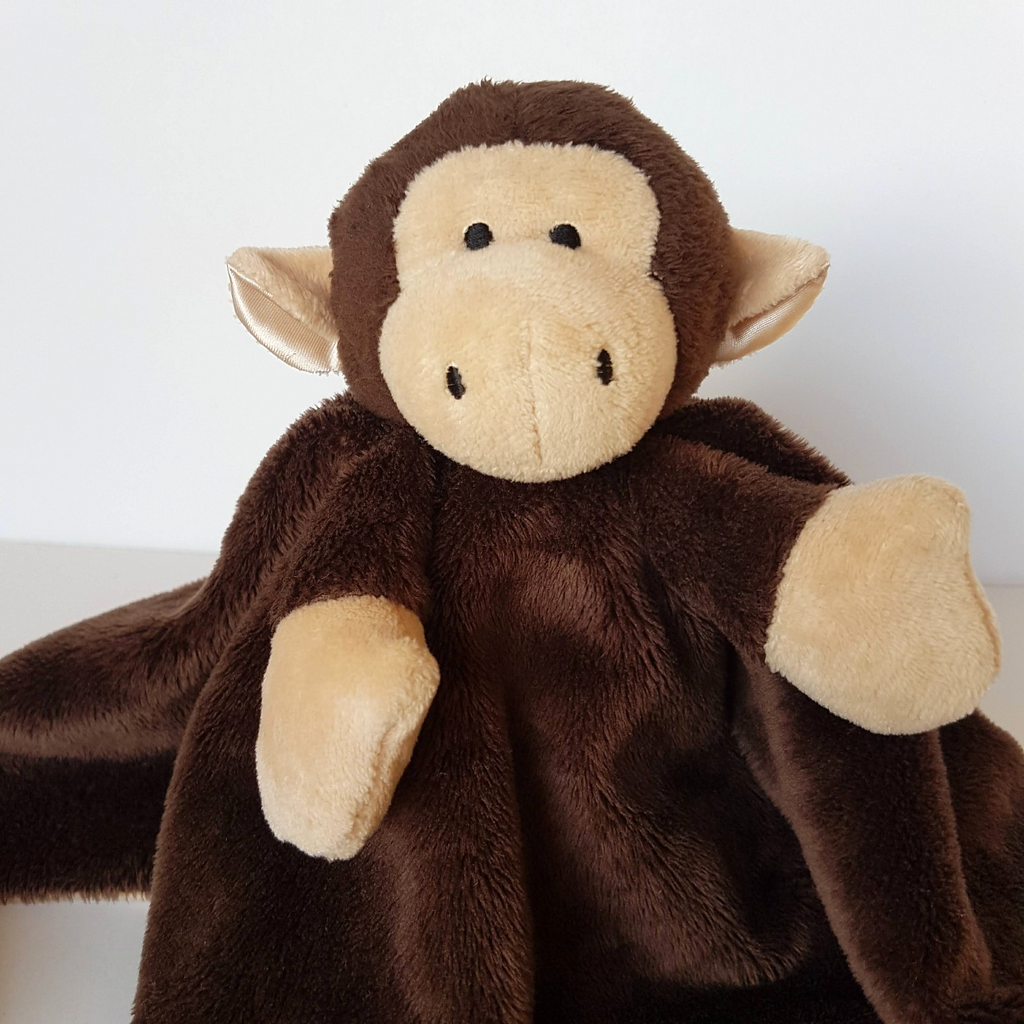 Cute MONKEY Lovey Security Blanket Plush Comforter Soft Toy Stuffed Animal Cute1