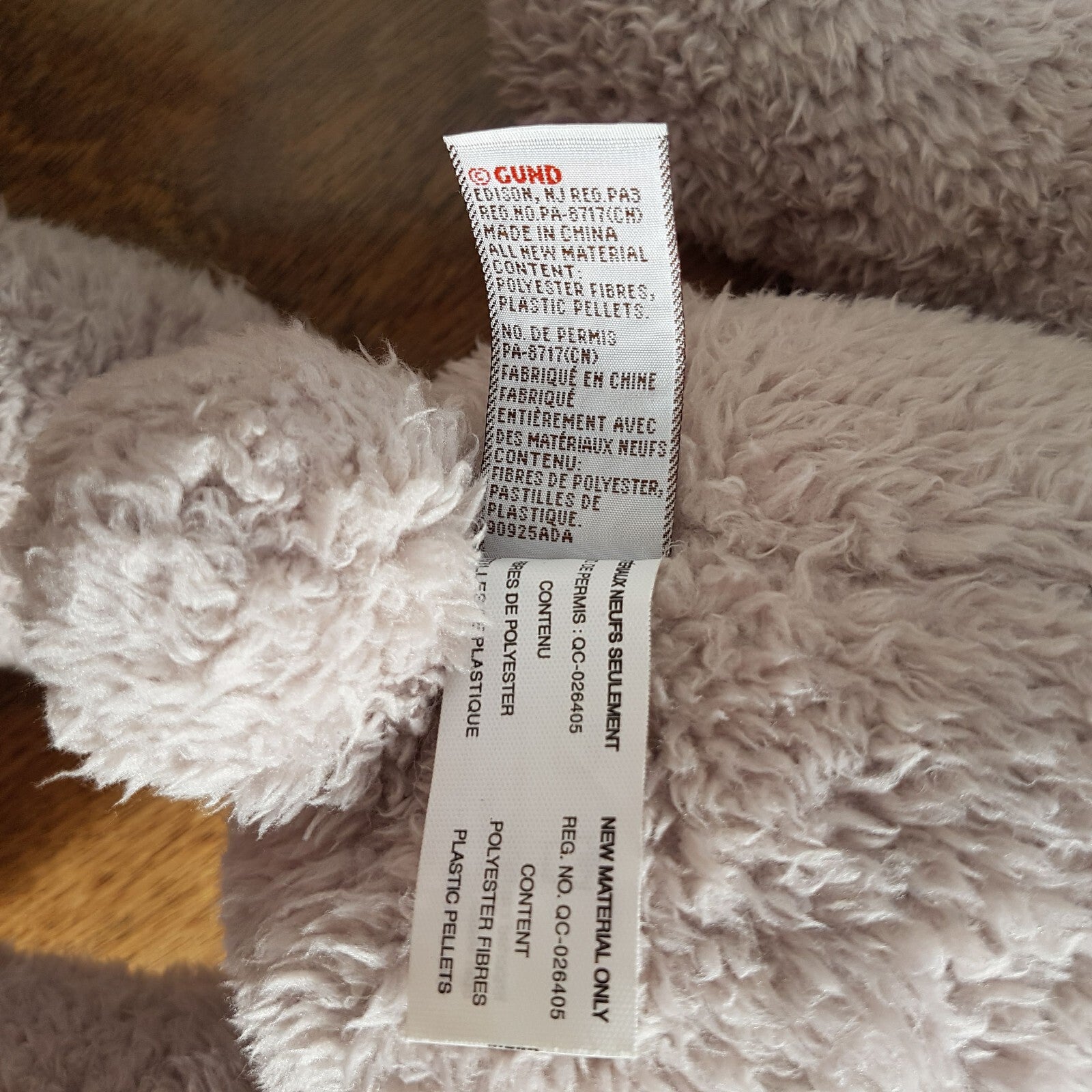 GUND JUMBO 60cm GREY FUZZY Large Gris Teddy Bear Plush Stuffed Animal Soft Toy7