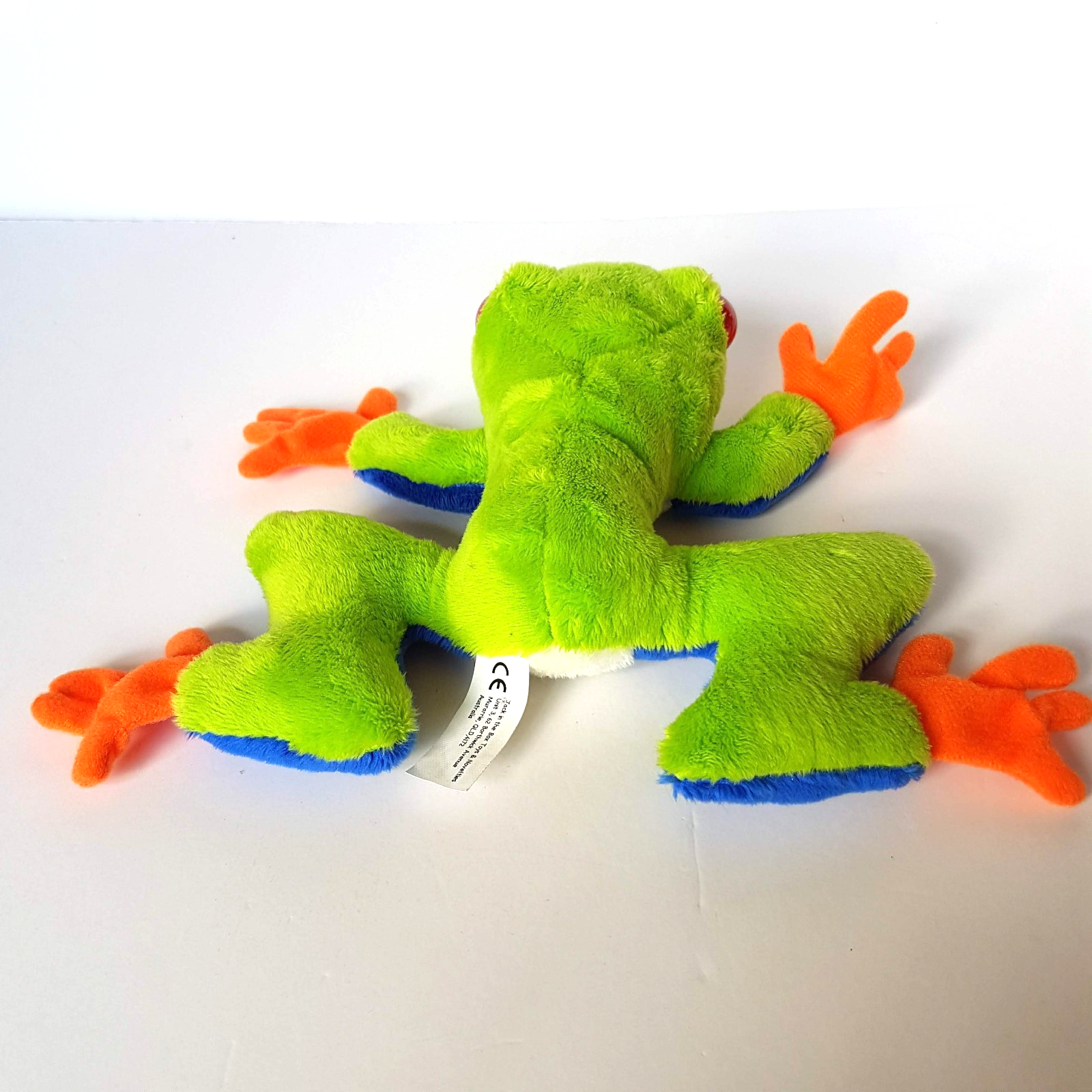 Neon RED EYED TREE FROG Plush 17cm Soft Toy Stuffed Animal Reptile Beanbag Toy4