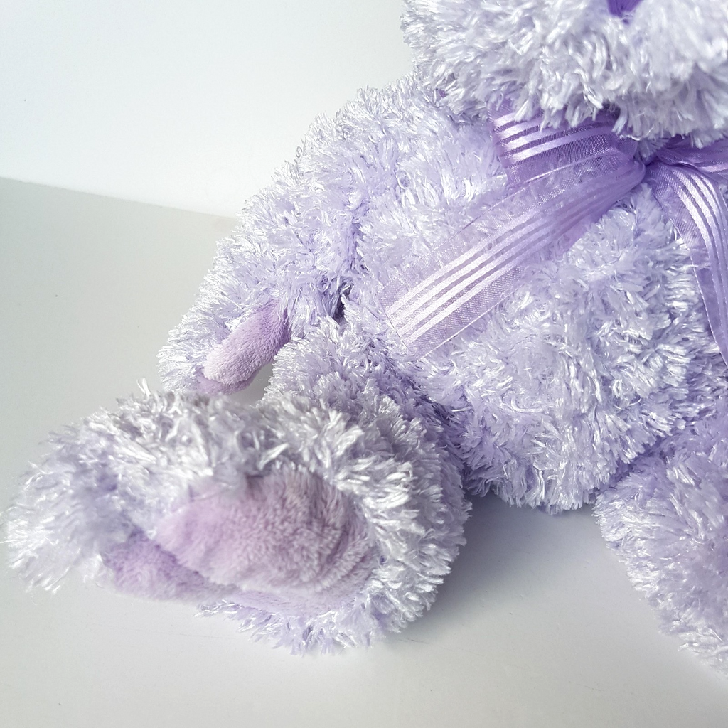 Korimco PURPLE LAVENDER TEDDY BEAR 32cm Plush Soft Toy Stuffed Animal Floppy4