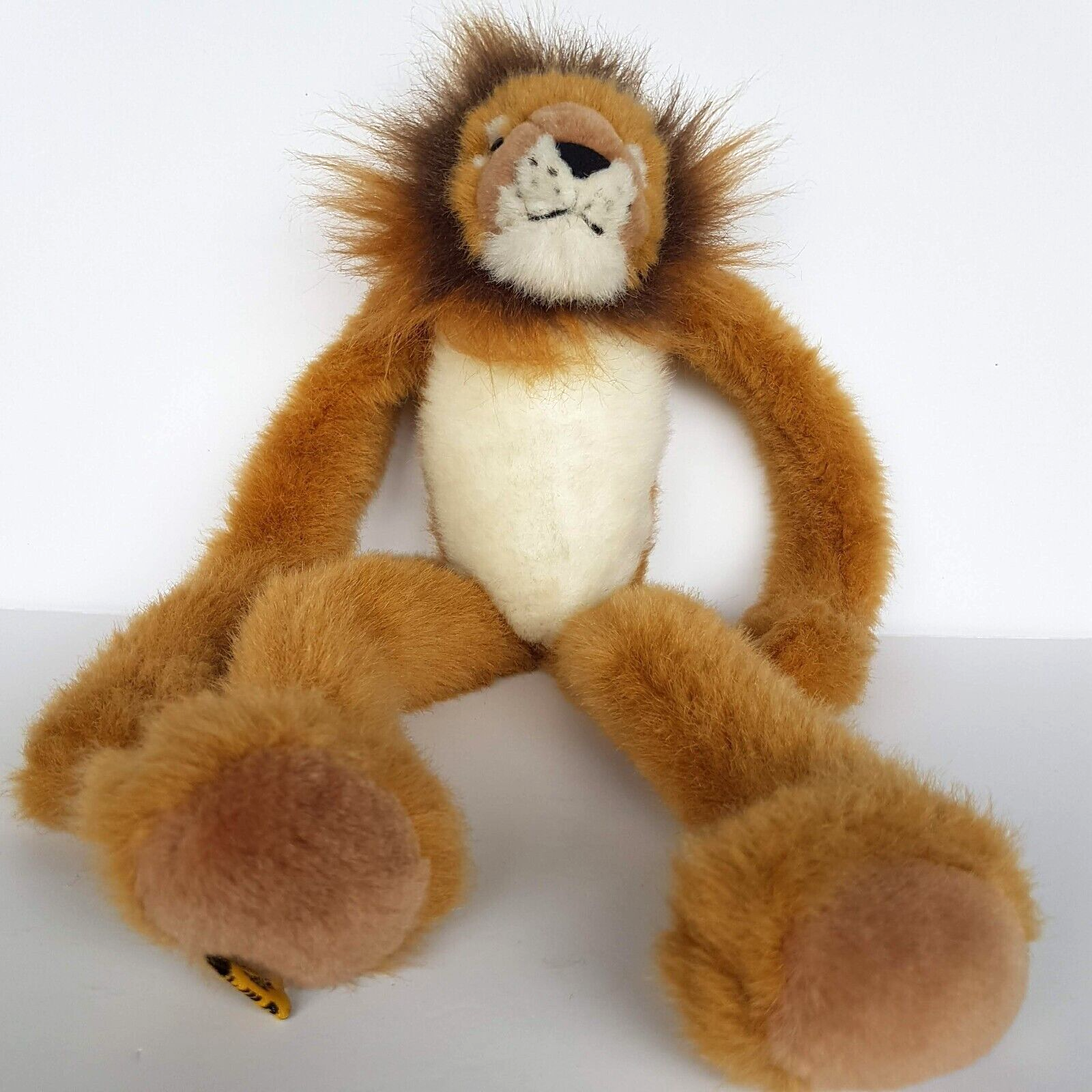 Wild Republic LION NECK HANGER Plush Vintage Stuffed Animals Soft Toy Long Arms3
