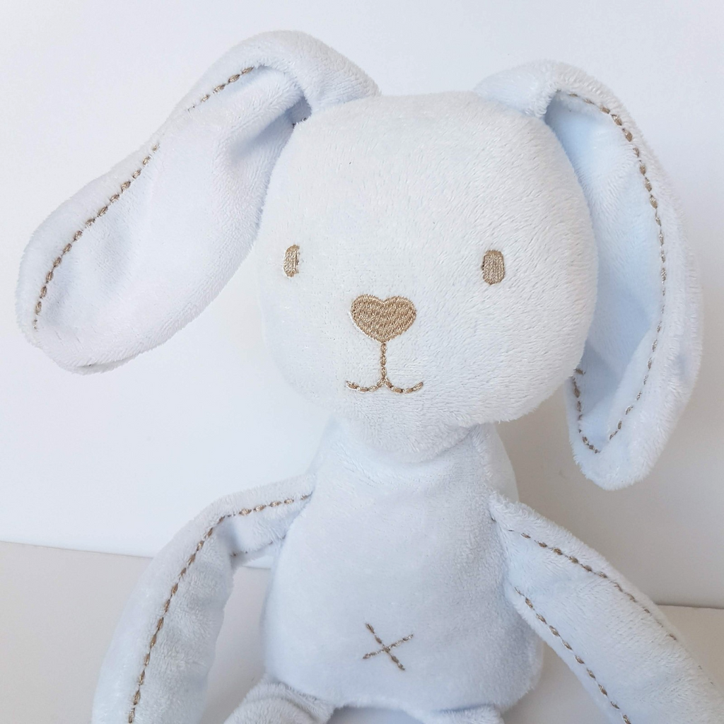 Pumpkin Patch BLUE BUNNY RABBIT Lovey 38cm Plush Baby Comforter Sleep Soft Toy1