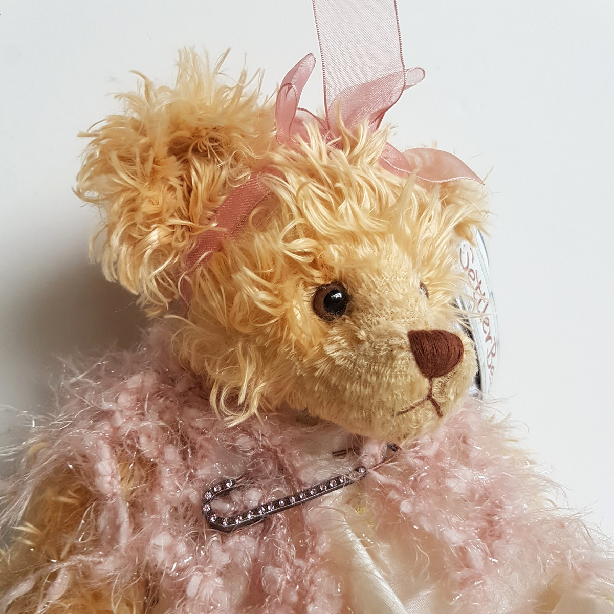 Large SETTLER BEAR Teddy Bear MELISSA 37cm Plush Soft Toy Dress Stuffed Animal1