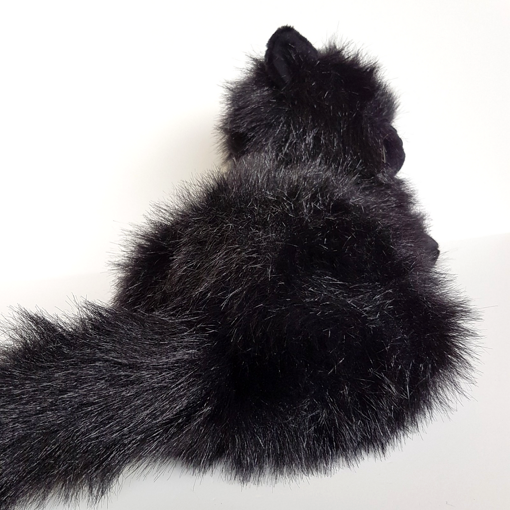 Blue Eye BLACK CAT Plush Soft Toy Stuffed Animal UNBRANDED Cuddly Cute Pet Toy4