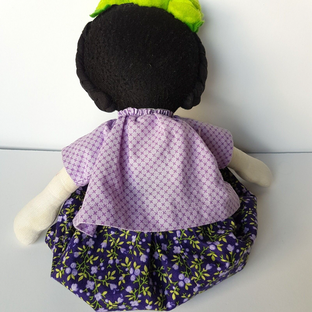 Handmade FRIDA KHALO INSPIRED Doll 41cm Mexican Fabric Artist Soft Toy Felting7
