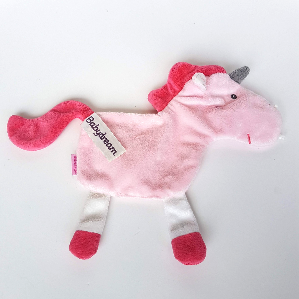 Babydream PINK UNICORN Baby Lovey Security Blanket Plush Comforter Soft Toy Star5