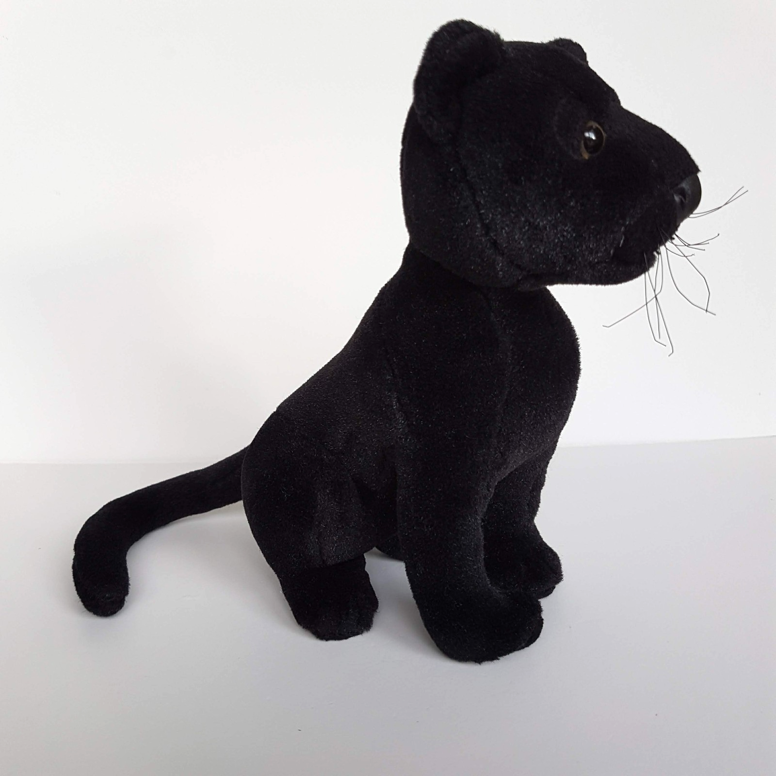 Hansa BLACK PANTHER PUMA Wild Cat 24cm Stuffed Animal Melbourne Zoo Soft Toy9