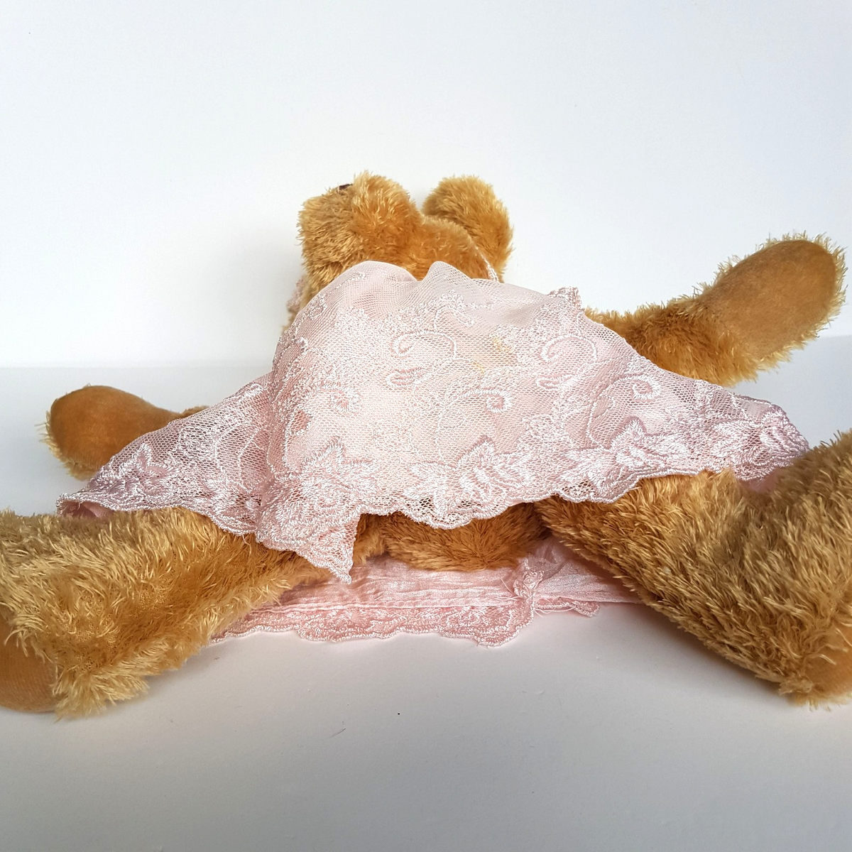 Settler Bears PINK LACE TEDDY Bear 37cm Plush Lace Soft Toy Stuffed Animal Cute12
