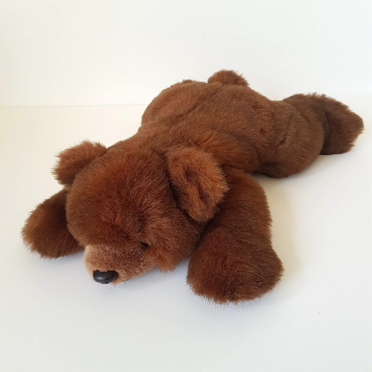 Vintage 1995 CHOCOLATE Teddy Bear 49cm TY Plush Floppy Soft Toy Stuffed Animal0