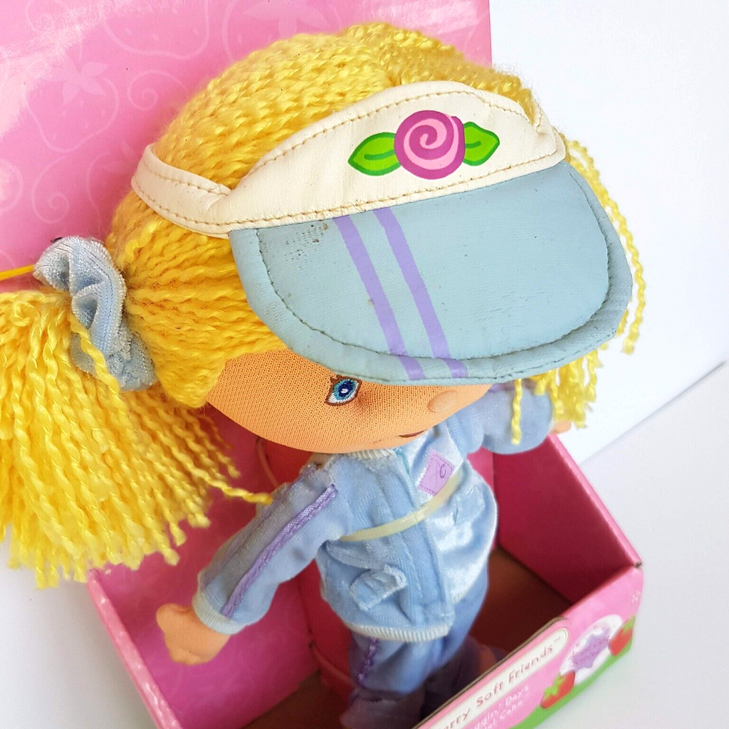 STRAWBERRY SHORTCAKE Berry Soft Friends Joggin' Days Angel Cake Rag Doll BOXED4