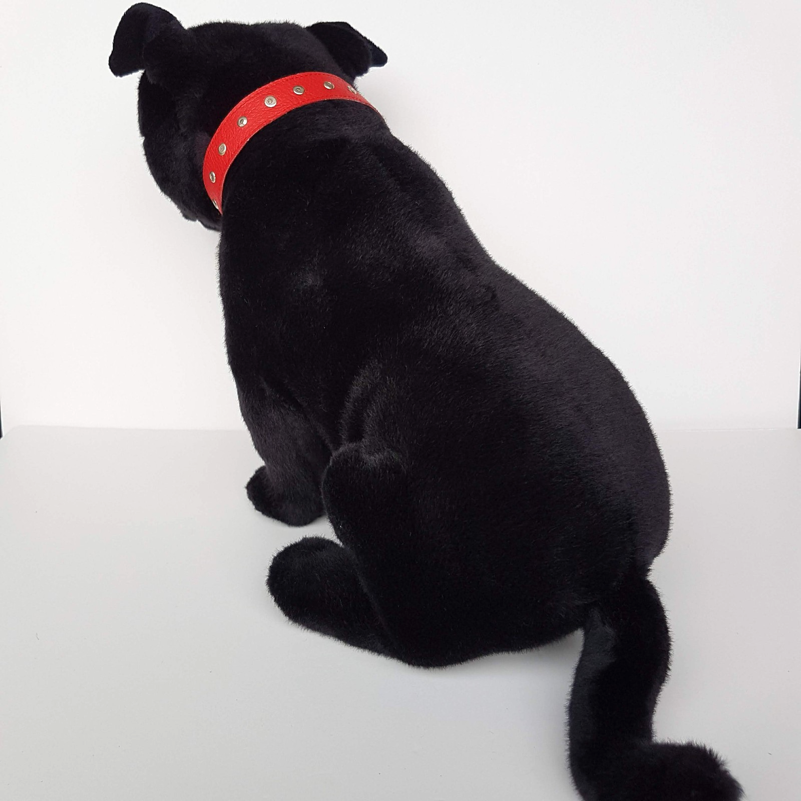 Bocchetta BLACK STAFFY BULL Realistic Dog Plush 30cm Stuffed Animal Soft Toy Pet4