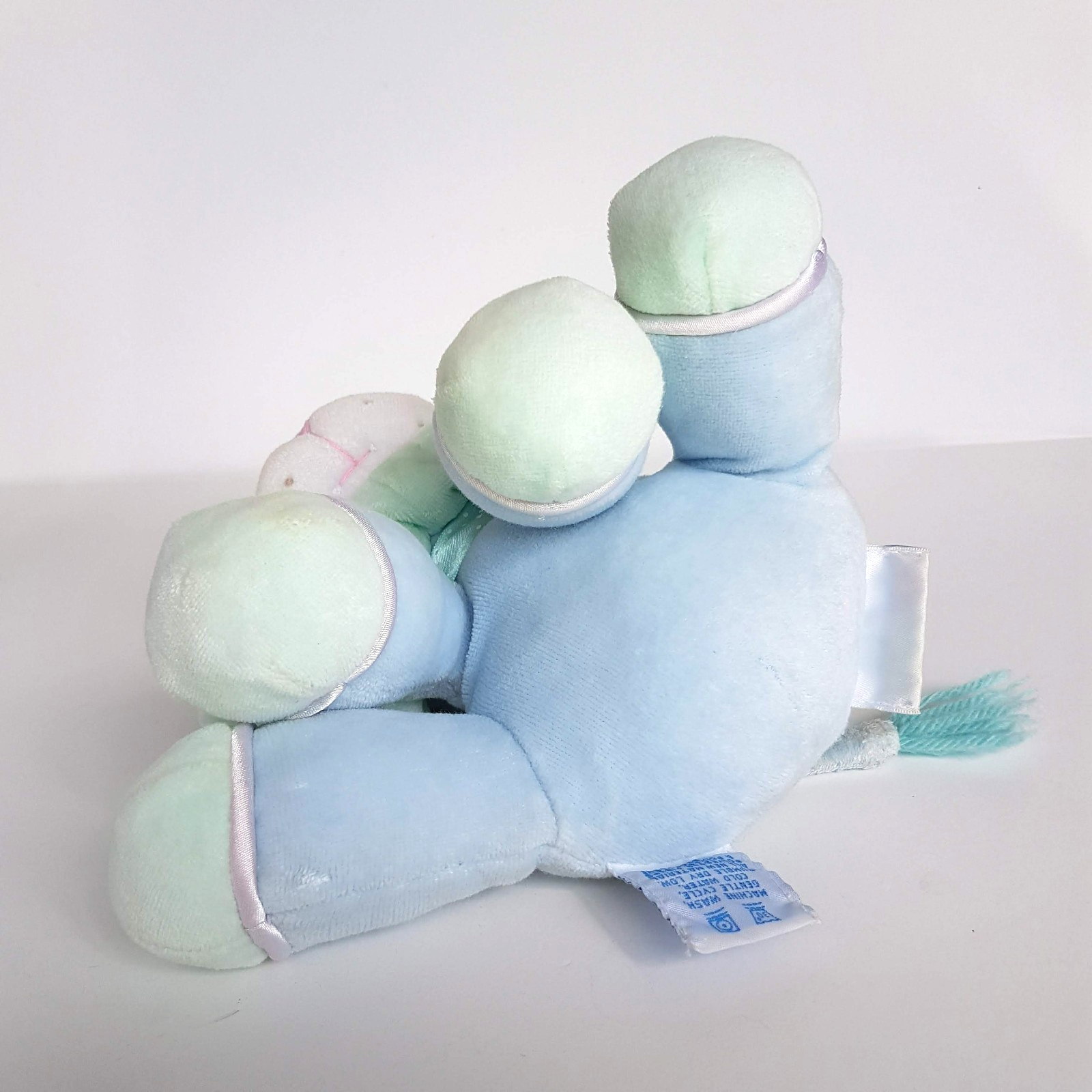 Vintage EDEN PASTEL LION Velour Baby Plush Rattle Stuffed Animal Lovey Soft Toy8