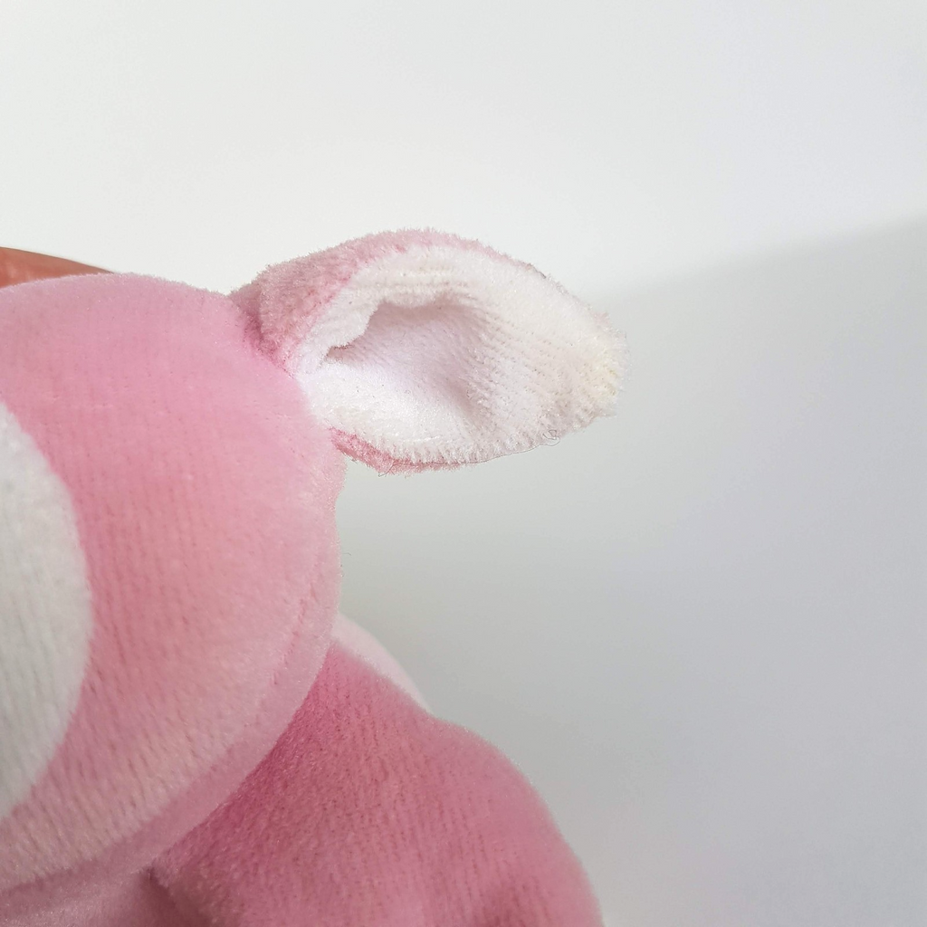 DanDee Vintage VELOUR LAMB Plush Pink Rattle Comforter Soft Toy Stuffed Animal7