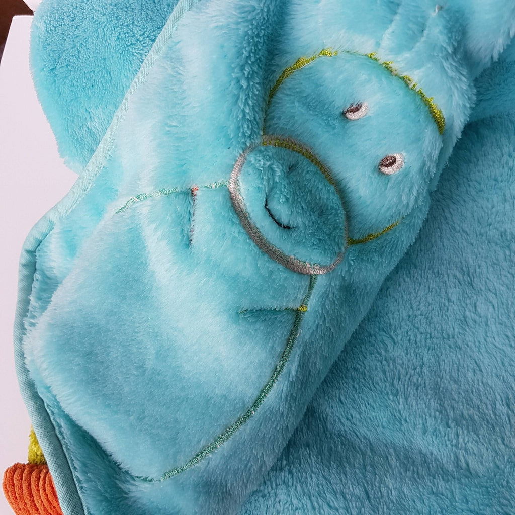 Plush Kids Baby FLEECE BLANKET 72x97cm Turquoise Blue Comforter Sleep Blanket2