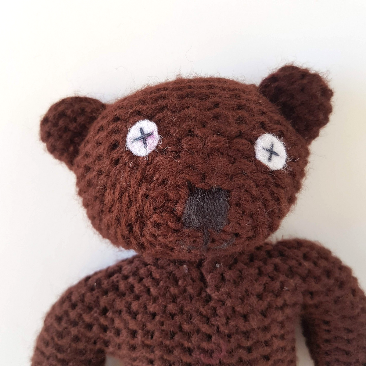 MR BEAN TEDDY BEAR 17cm Soft Toy Plush NO TAGS Stuffed Animal Knit Small TV Cute2