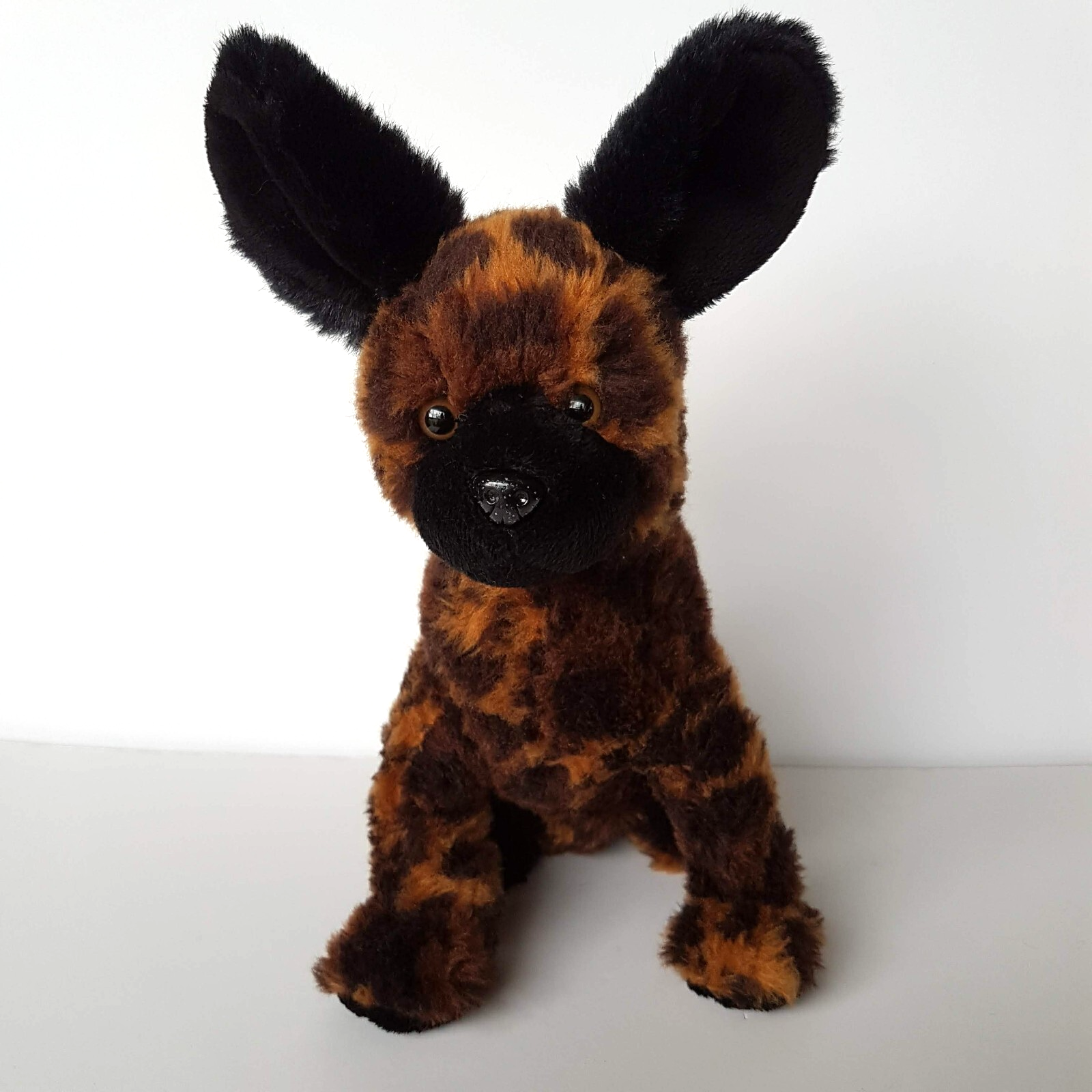 AFRICAN WILD DOG Plush PAINTED WOLF Hyena  27cm Stuffed Animal Soft Toy Safari1