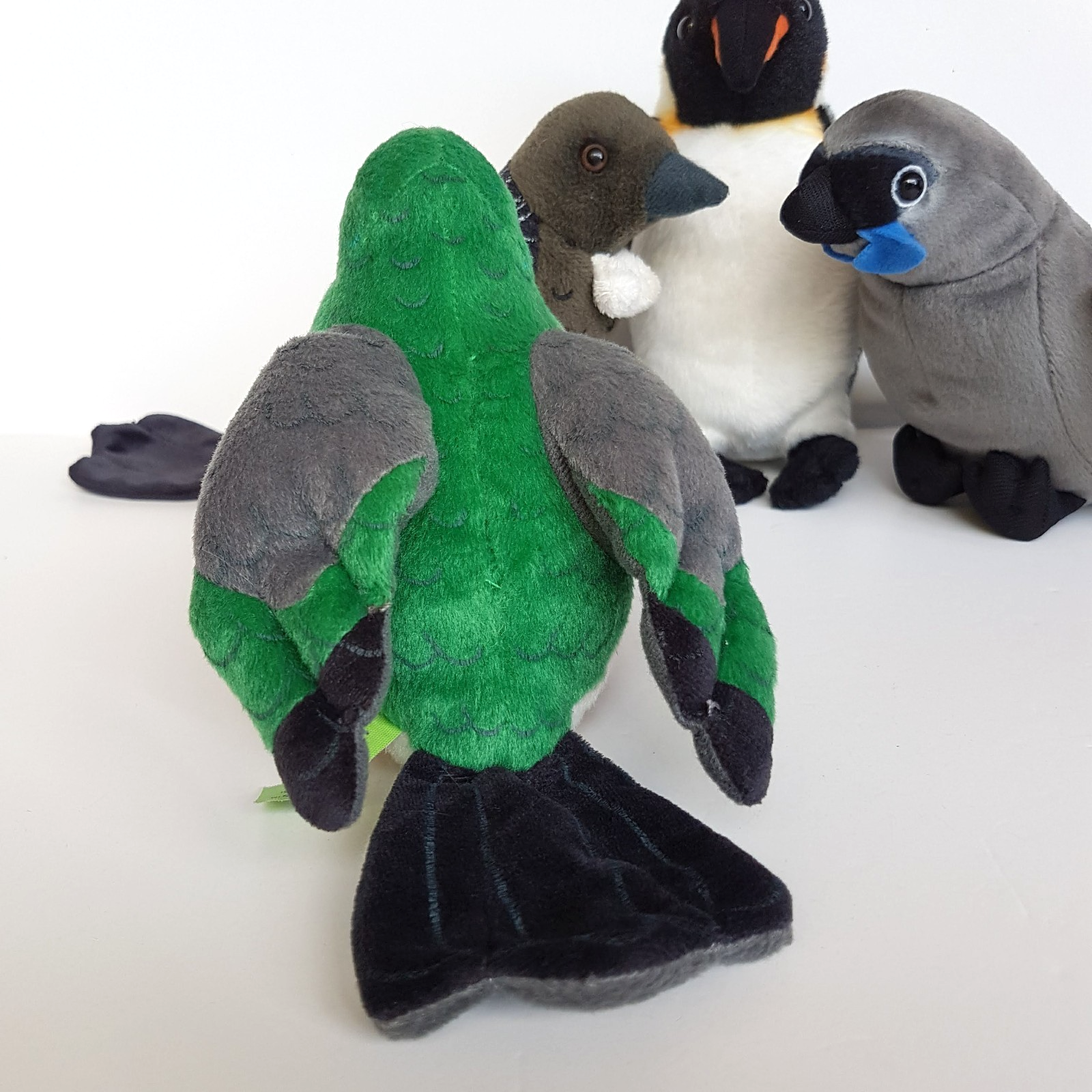 Antics BIRD PLUSH LOT Kokako Tui Kerkeru Penguin SOUND Stuffed Animal Soft Toy2