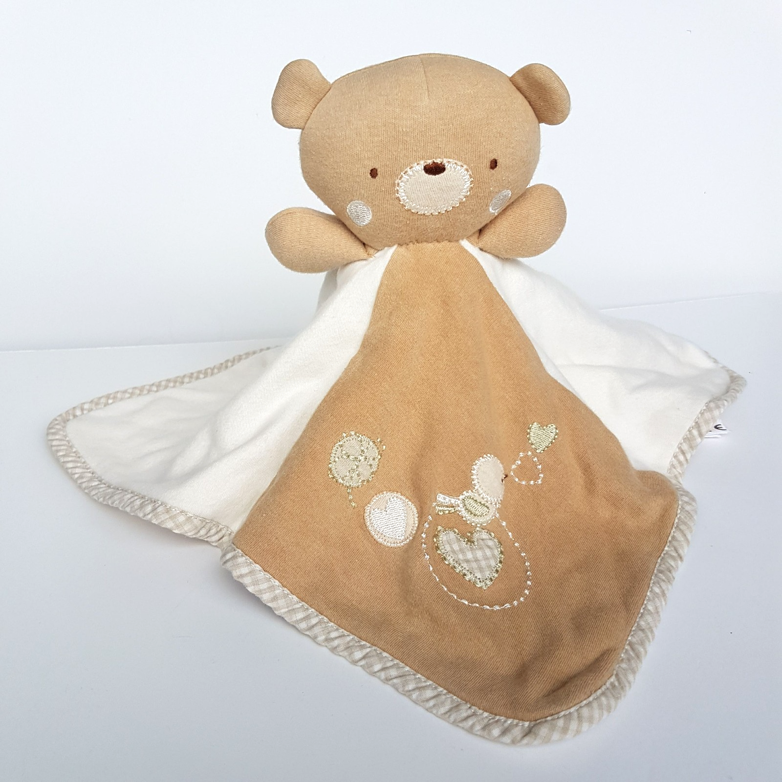 NP Baby TEDDY BEAR LOVEY Plush Security Blanket Comforter Brown Animal Soft Toy4