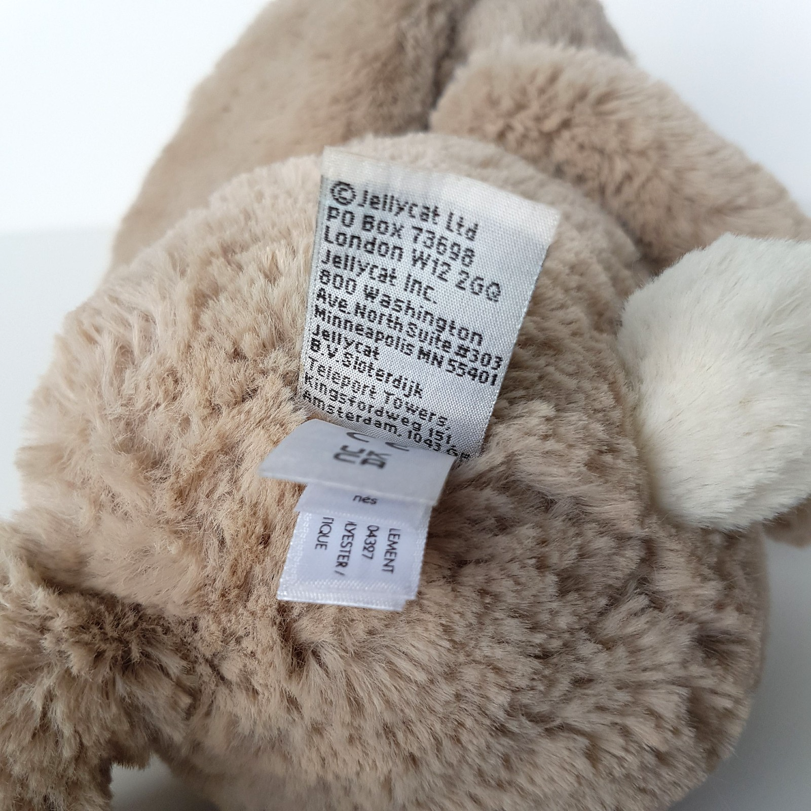 Jellycat BEIGE BASHFUL BUNNY Medium 12" Plush Stuffed Animal Soft Toy9