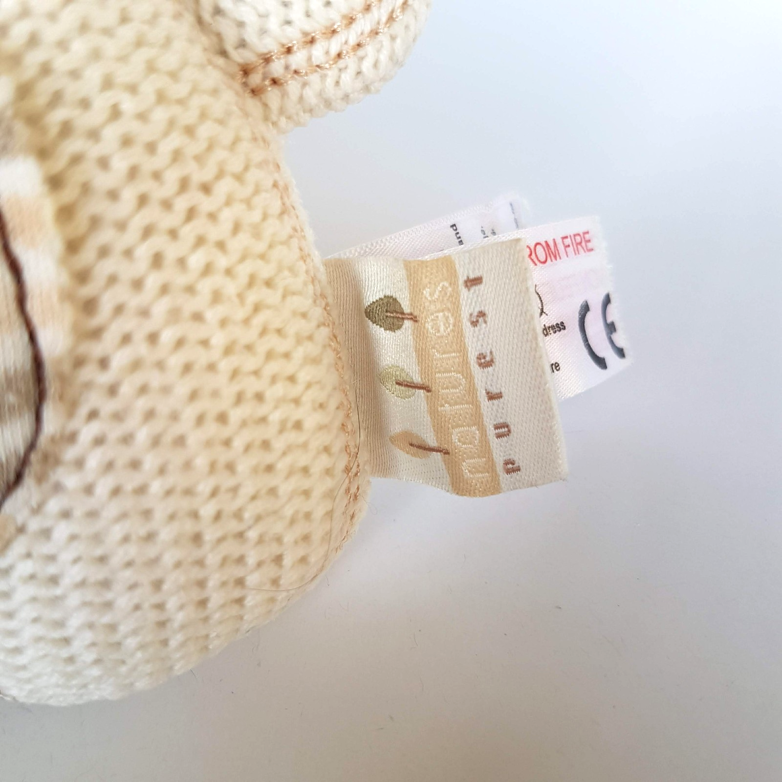 Nature's Purest LION LOVEY RATTLE Plush Knit Security Comforter Blanket Soft Toy4