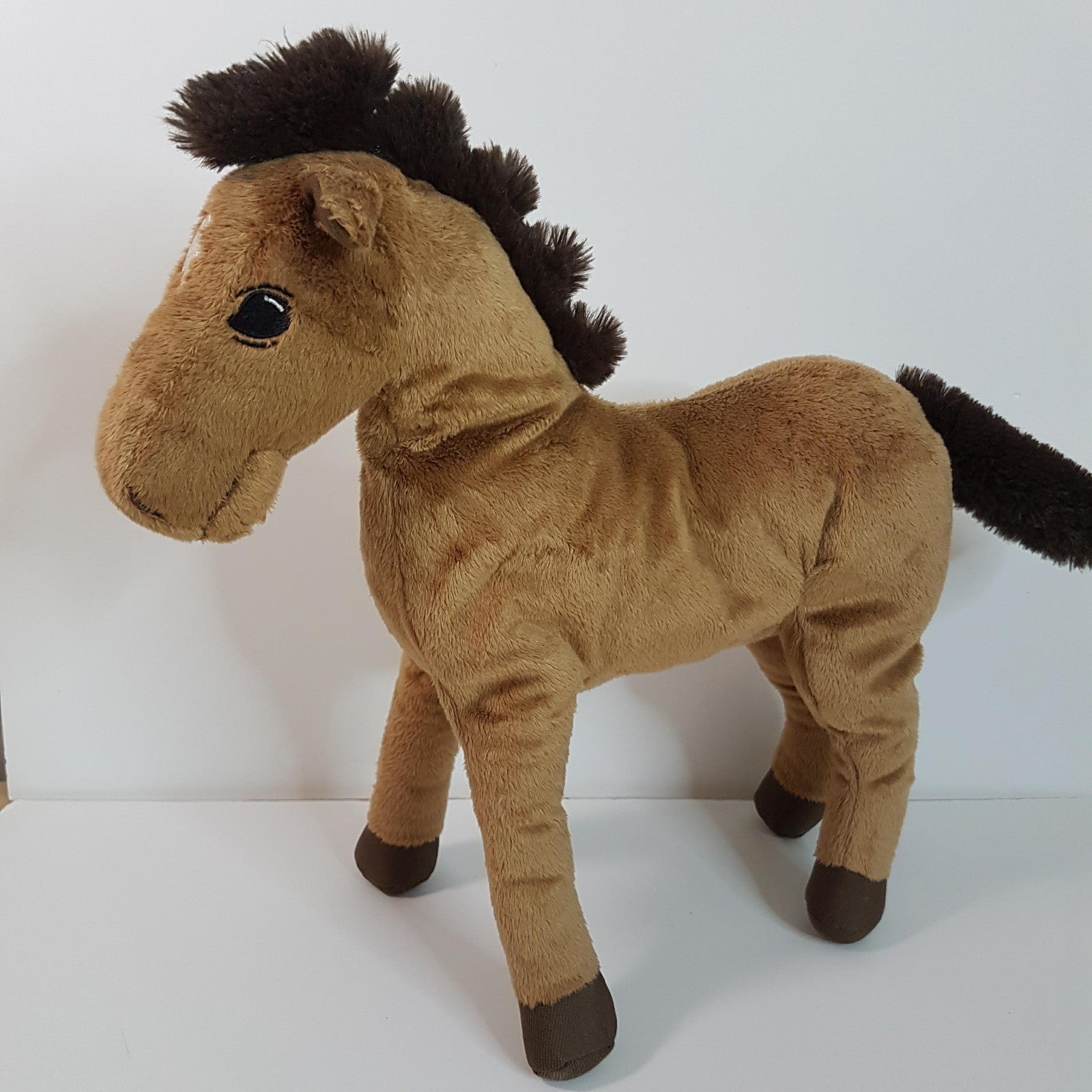 Ikea Gosig OKENLOPARE HORSE PONY 33cm Tall Plush Puppy Toy Stuffed Animal Floppy4