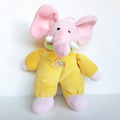 VTG Russ TUSKIE ELEPHANT Velour Lovey Comfy Soft Toy 25cm Plush Stuffed Animal0