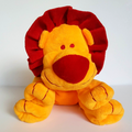 Cardeaux FLOPPY LION Red Orange Plush 19cm Soft Toy Stuffed Animal Beanbag Cute0