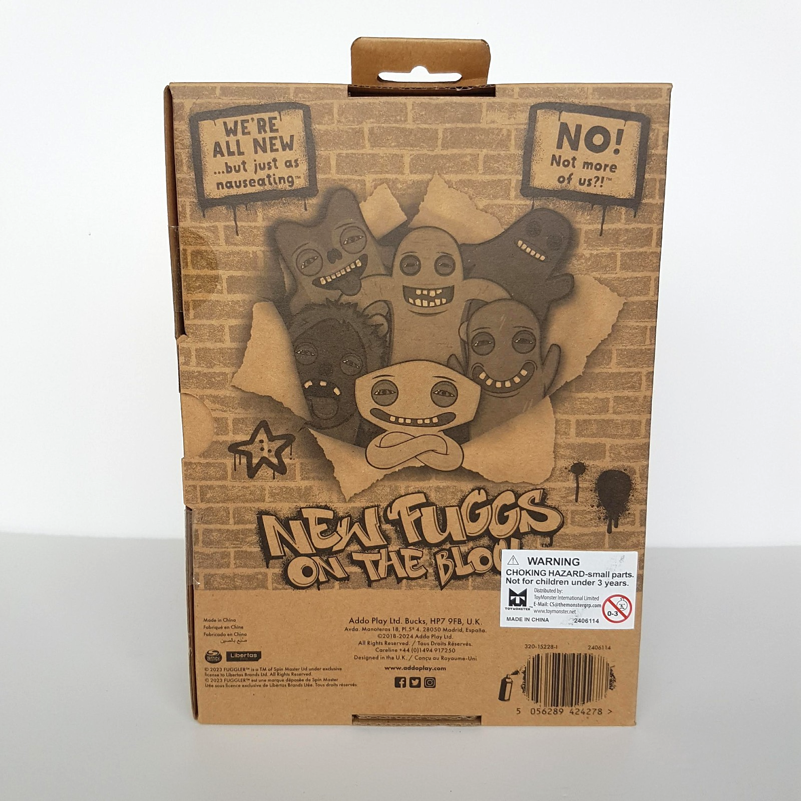 BOXED Fuggler SMILEY O'RILEY Funny Ugly Monster New Fuggs Soft Toy Monster Plush3