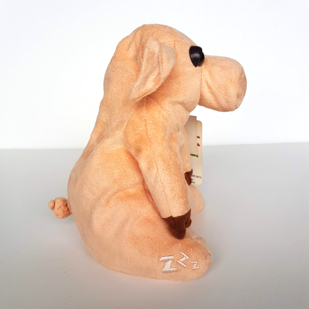 RARE CA Australia SLEEPY HEADS PIG Pigzi Plush 16cm Stuffed Animal Soft Toy5