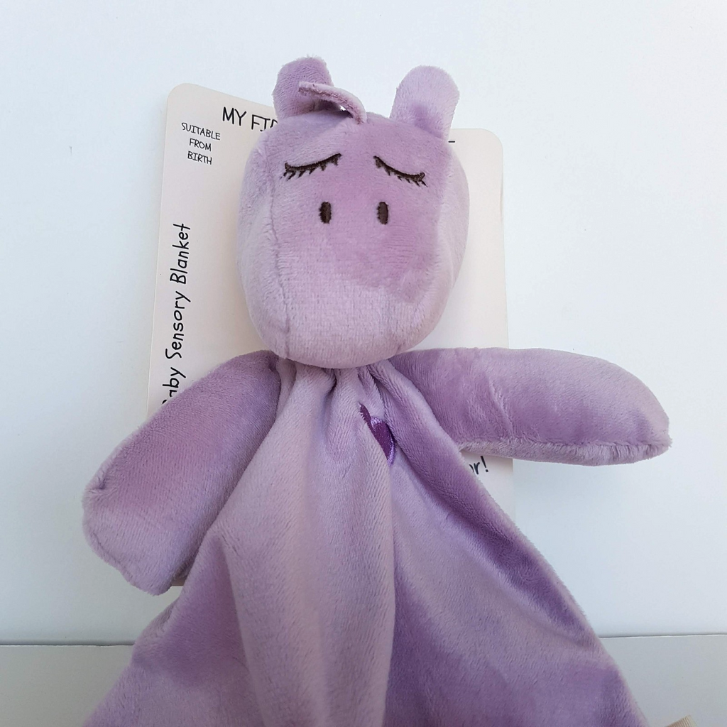 Baby Purple SCHNORGLESAURUS Dinosaur Lovey Comforter Security Blanket Soft Toy5