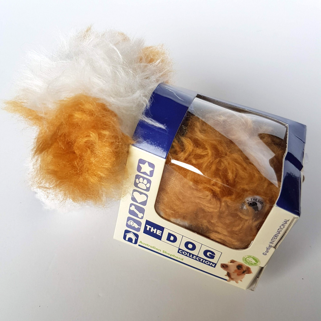 ARTLIST The DOG AUSTRALIAN SHEPHERD Plush Puppy Box Stuffed Animal Soft Toy Cute7
